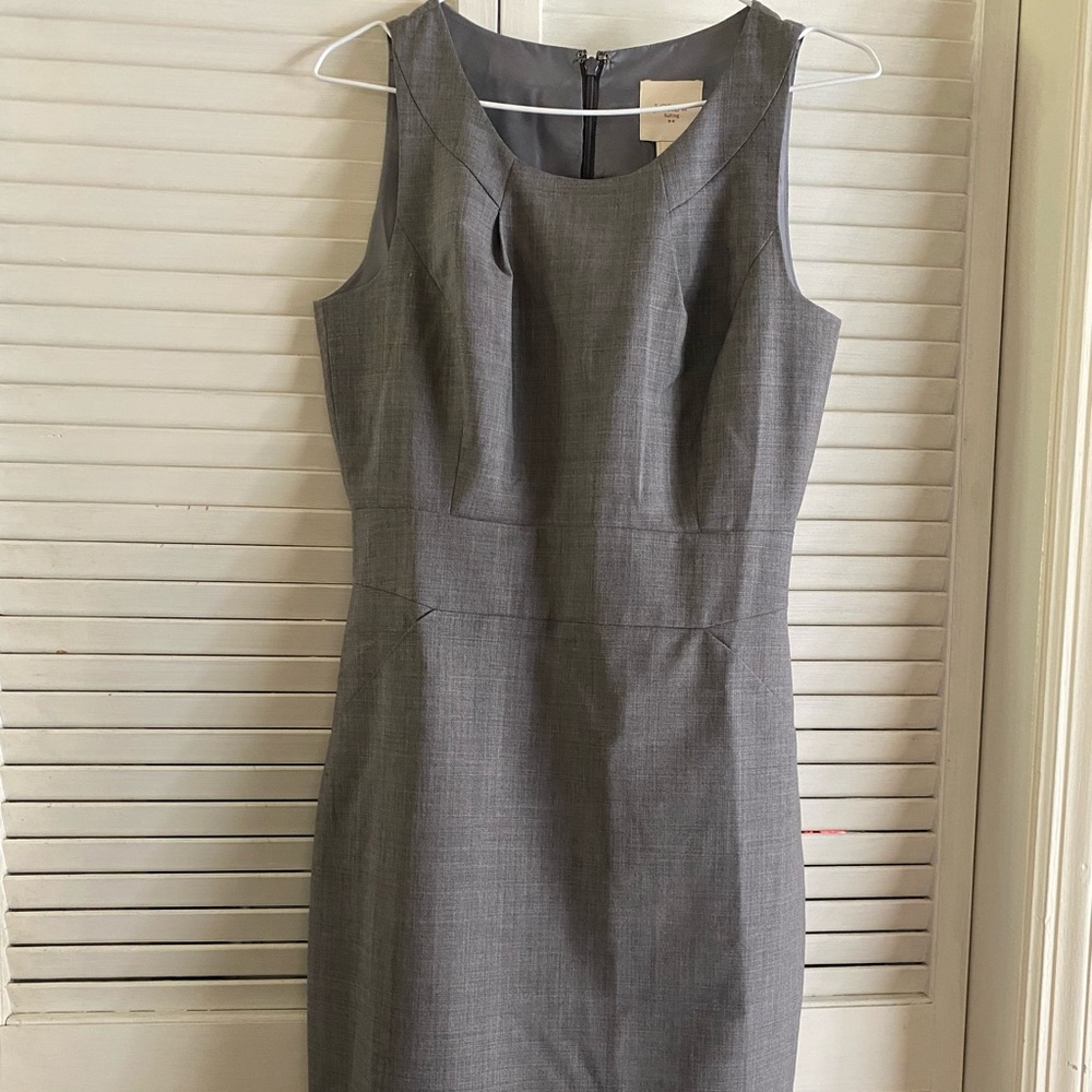 Gray knee length professional dress
